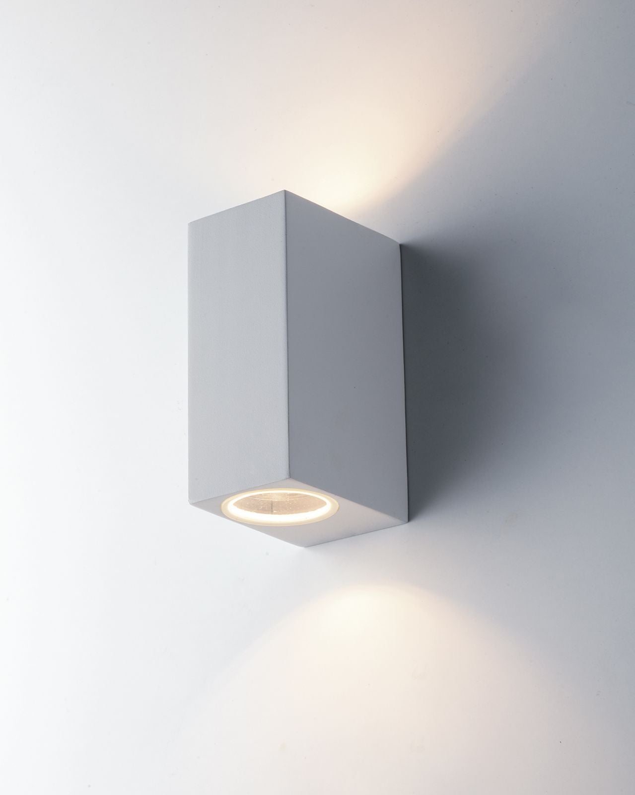 Applique per esterno in alluminio bianco , antracite o corten IP54 lampade GU10 non incluse singola o doppia emissione QUBO Applique per esterno in alluminio bianco , antracite o corten IP54 lampade GU10 non incluse singola o doppia emissione QUBO